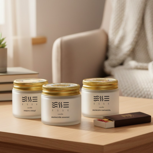 3 свечи Esse Home - спички в подарок