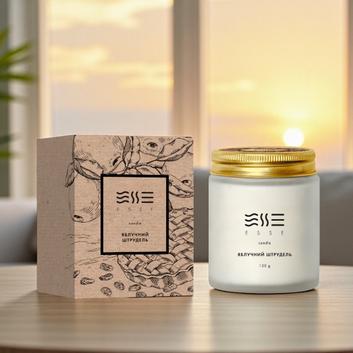 Свеча Яблочный штрудель ESSE HOME 120 г  