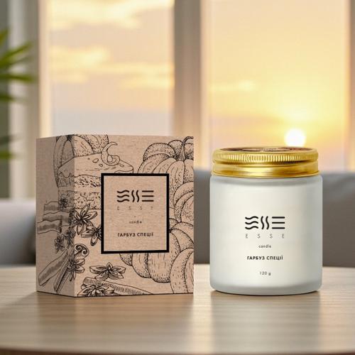 Свічка Гарбуз спеції ESSE HOME 120 г  