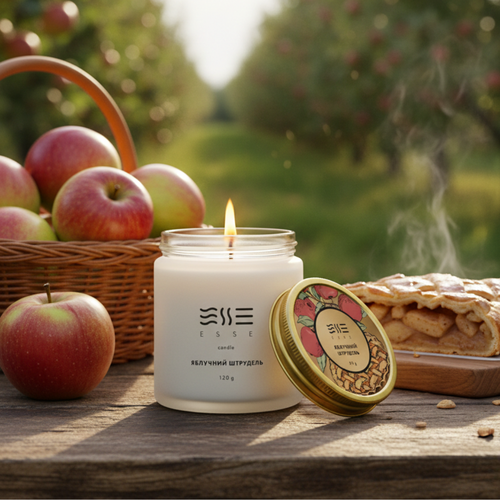 Свеча Яблочный штрудель ESSE HOME 120 г  