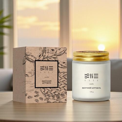 Свеча Яблочный штрудель ESSE HOME 120 г  