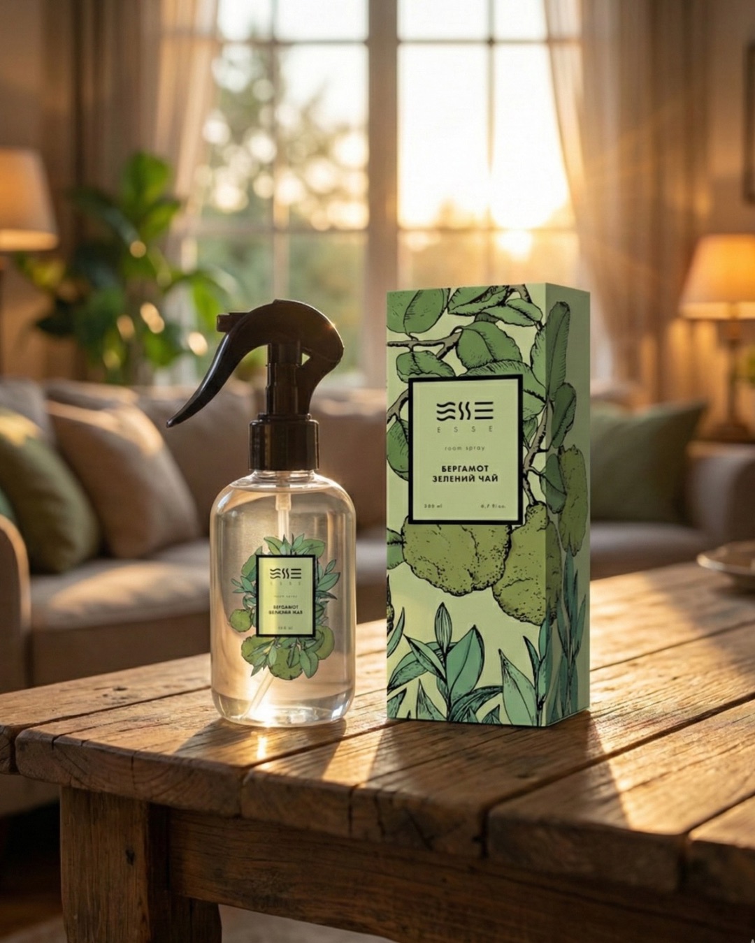 Румспрей Бергамот Зелений чай