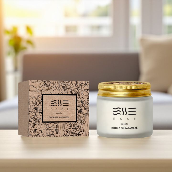 Свеча Попкорн карамель ESSE HOME 50 г